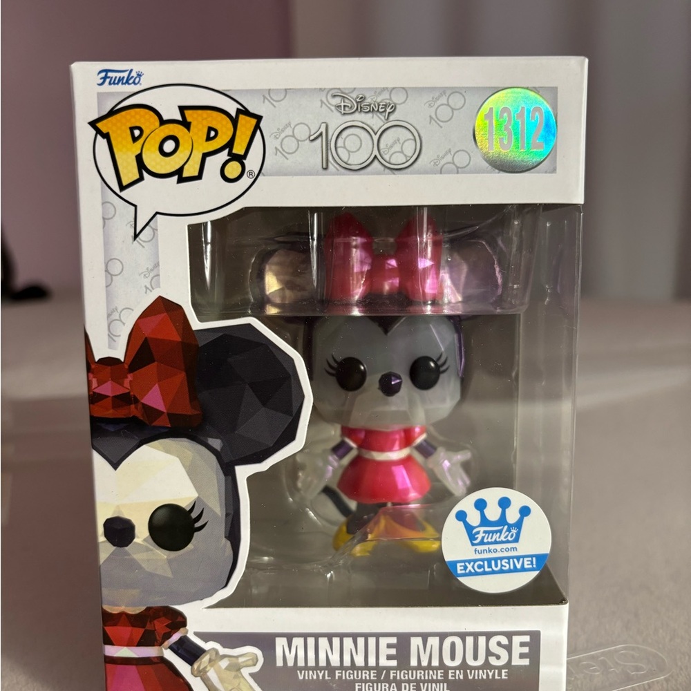 Funko Exclusive Minnie Mouse Pink and Black Vinyl Figure